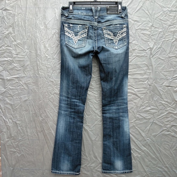 Vigoss The Chelsea Boot Cut Jeans Destroyed - Picture 2 of 8